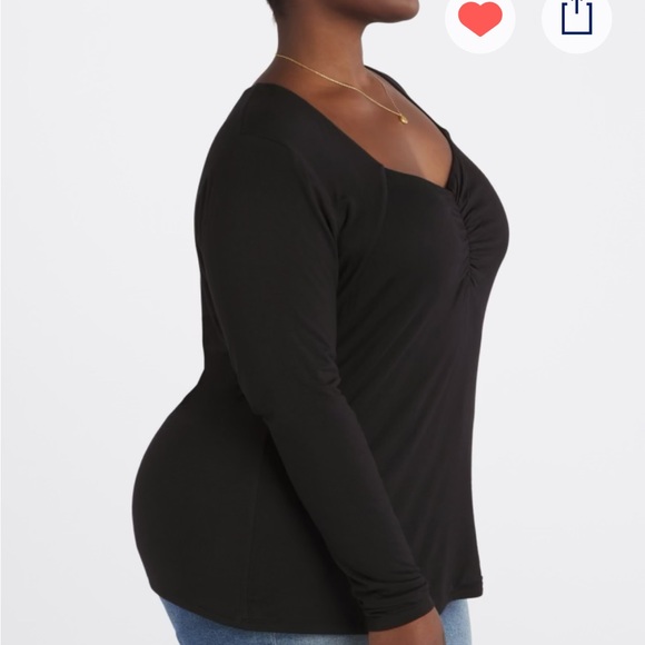 Black knit top! So comfy and stretchy! From stitch fix, size 1X - Picture 3 of 5